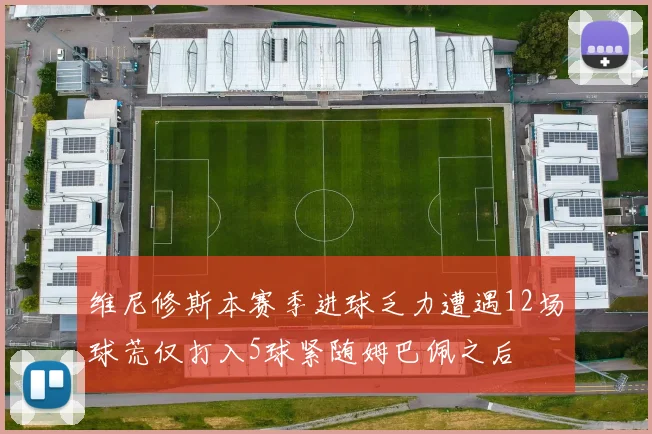 维尼修斯本赛季进球乏力遭遇12场球荒仅打入5球紧随姆巴佩之后